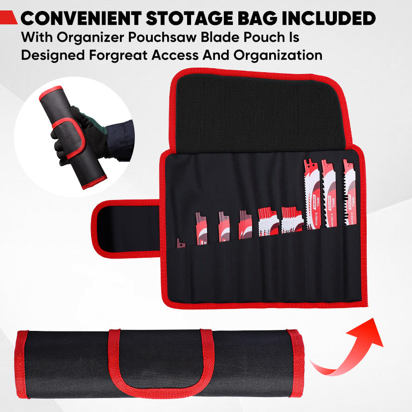 SHALL 34-Piece Reciprocating Saw Blades Set for Wood & Metal