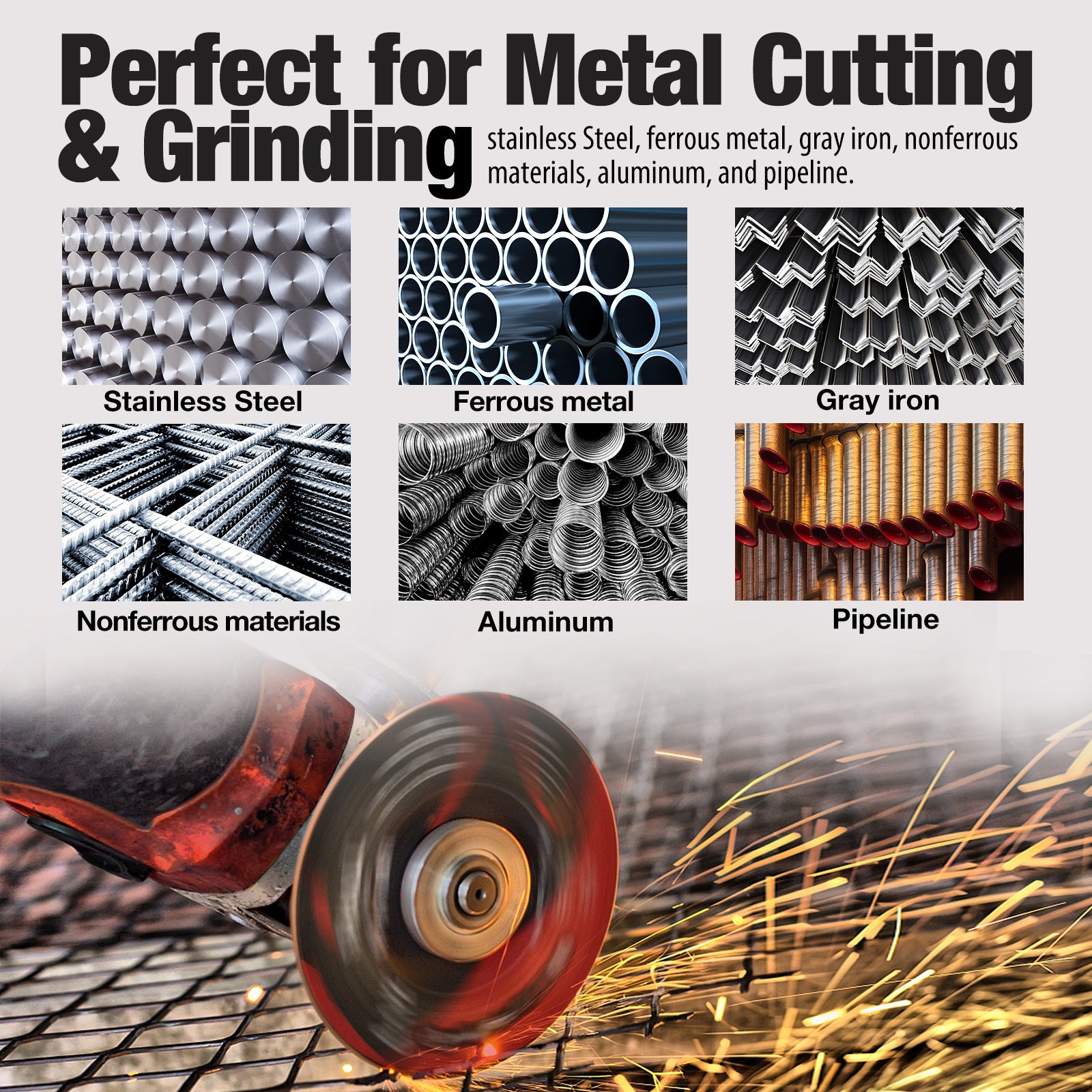 SHALL 50-Pack Cut Off Wheels 4 1/2 x 7/8 Inch, Cutting Wheel with Pouch for Angle Grinder, 4.5” Metal & Stainless Steel Fast Cutting Disc, Grinder Wheel for General Purpose Metal Cutting