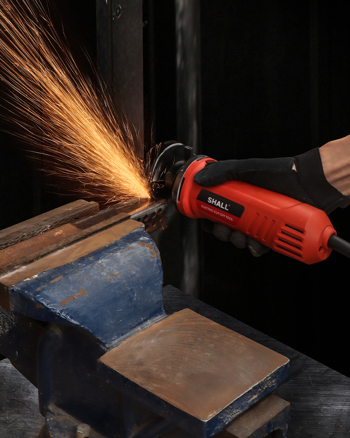 SHALL 3 Inch High-Speed Cut Off Tool, 3.5 Amp Metal Cutter Tool with 3Pcs Multifunctional Cut Off Wheels, 24000RPM Electricl Metal Cutting Tools for Steel, Inox, PVC